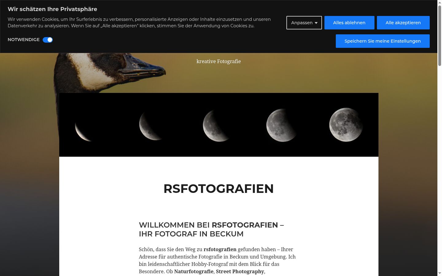Sutikimo reklamjuostės, rodytos prieš bet kokią sąveiką, ekrano kopija