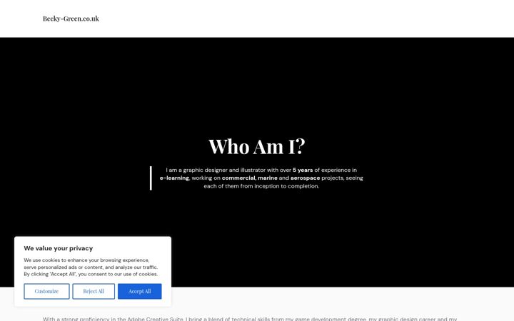 Screenshot of becky-green.co.uk