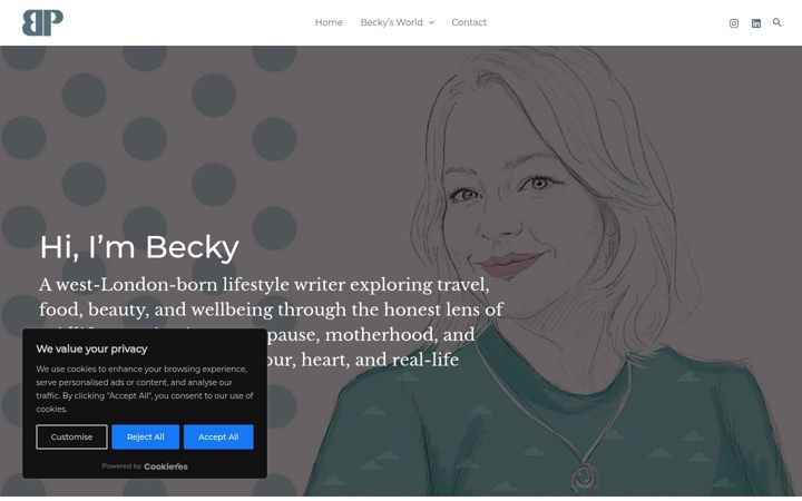Screenshot of beckypom.com