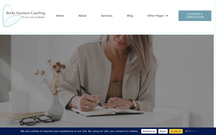 Screenshot of beckyswanson.com
