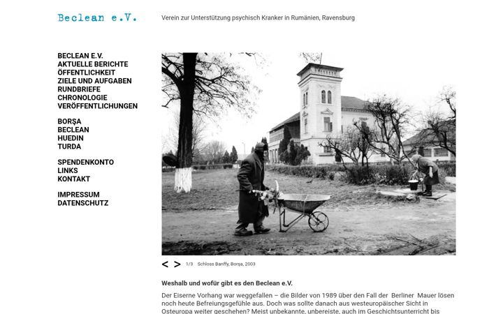Screenshot of beclean-ev.de