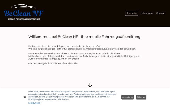 Screenshot of beclean-nf.de