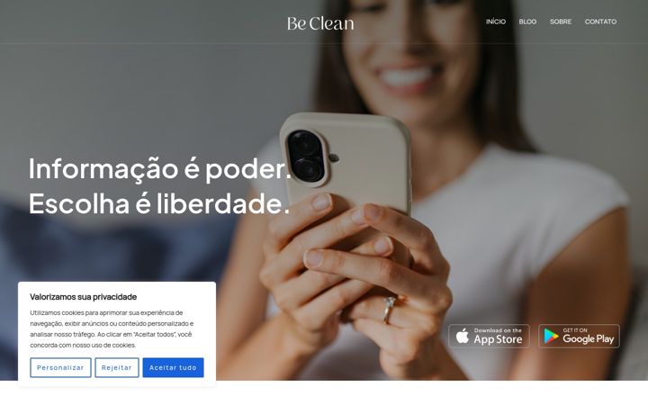 Screenshot of beclean.com.br