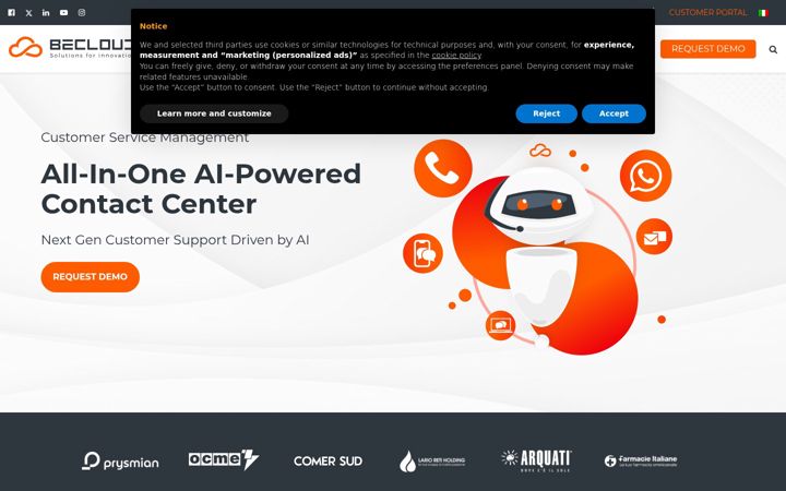 Screenshot of becloudsolutions.com