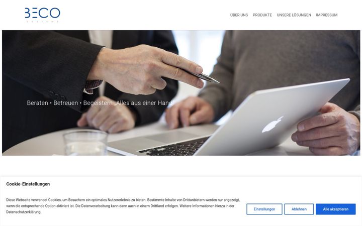 Screenshot of beco-systems.de