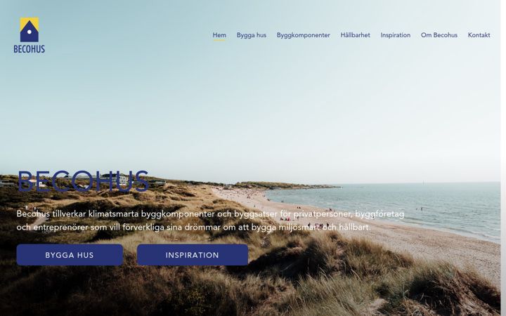 Screenshot of becohus.se