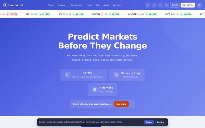 Screenshot di becoin.net