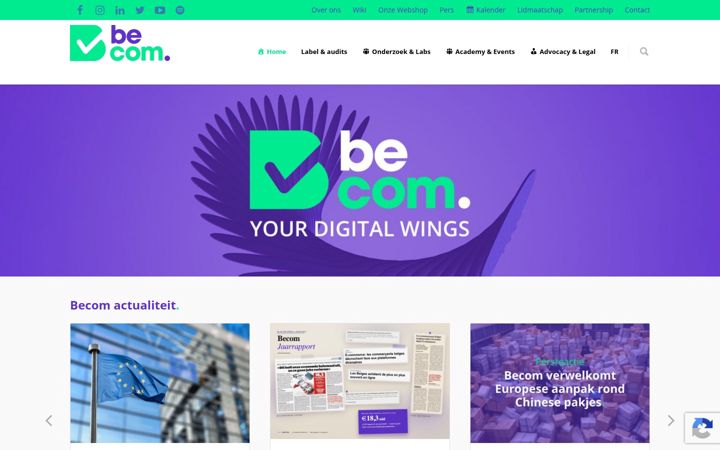 Screenshot of becom.digital