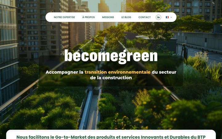 Snímek obrazovky becomegreen.fr