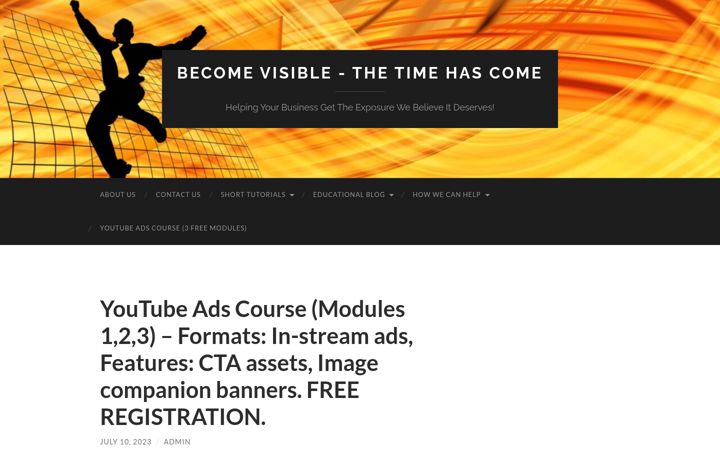 Screenshot of becomevisible.net