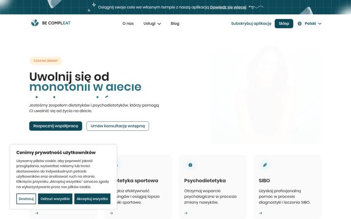 Screenshot of becompleat.pl