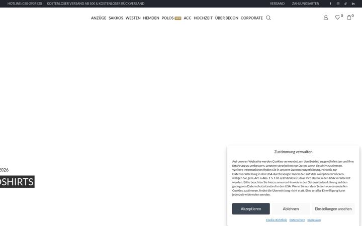 Screenshot of becon-berlin.de