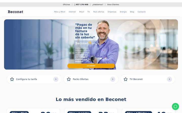 Screenshot of beconet.es