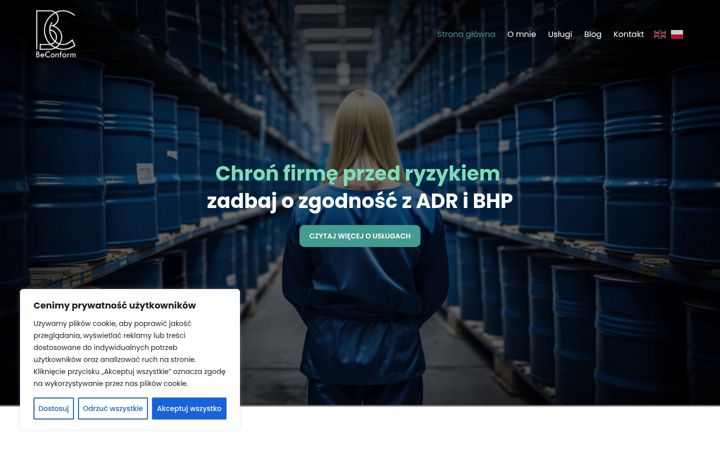 Screenshot of beconform.pl