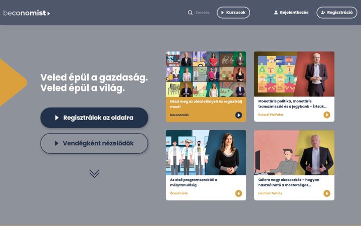 Screenshot di beconomist.hu