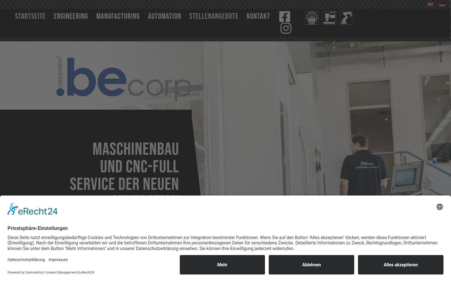 Screenshot van de toestemmingsbanner zoals getoond vóór enige interactie