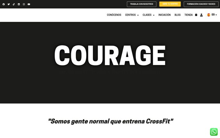 Kuvakaappaus sivustosta becourage.es