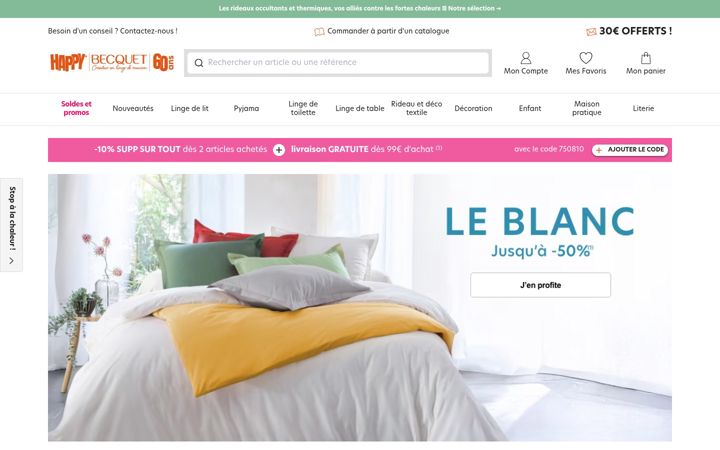 Screenshot of becquet.fr