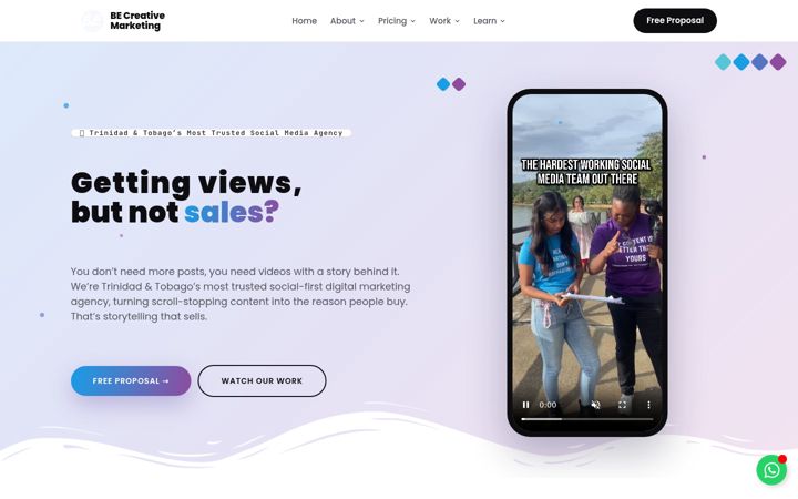 Screenshot of becreativett.com