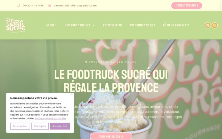 Screenshot of becsucre-luberon.fr