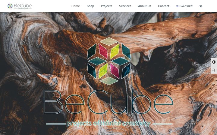 Screenshot of becubeproject.com