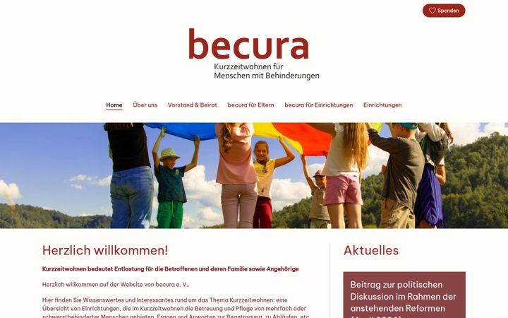 Screenshot of becura.de