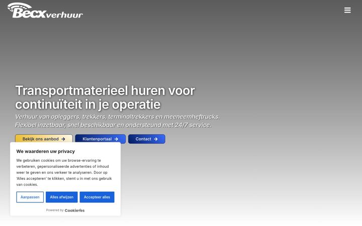 Screenshot of becxverhuur.nl