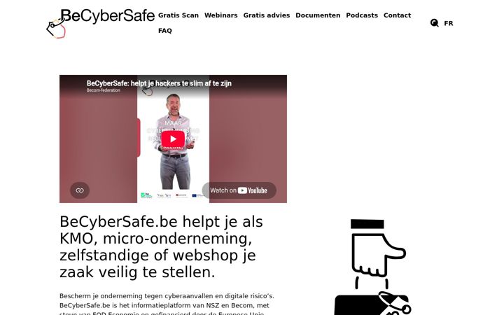 Screenshot of becybersafe.be