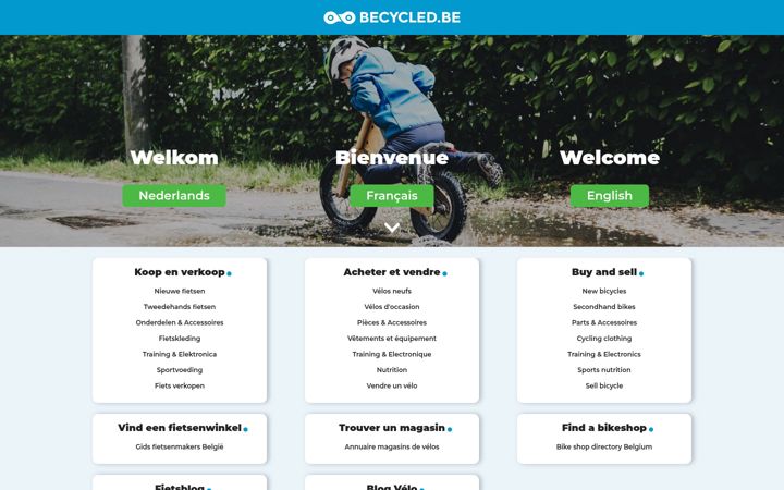 Screenshot of becycled.be