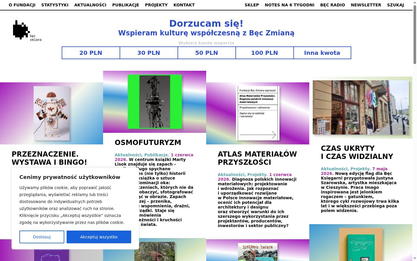 Képernyőkép a bármilyen interakció előtt megjelenő hozzájárulási bannerről