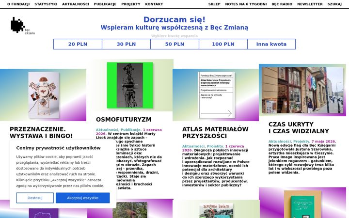 Screenshot of beczmiana.pl