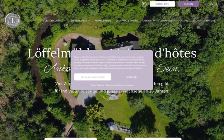 Screenshot του bed-and-breakfast-elz.de