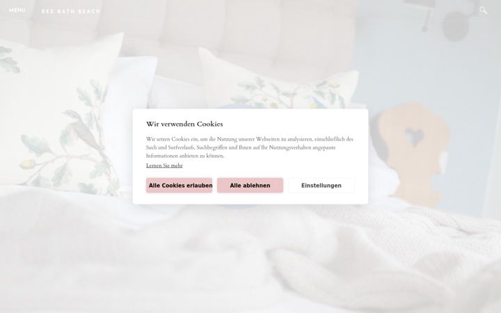 Screenshot of bed-bath-beach.de