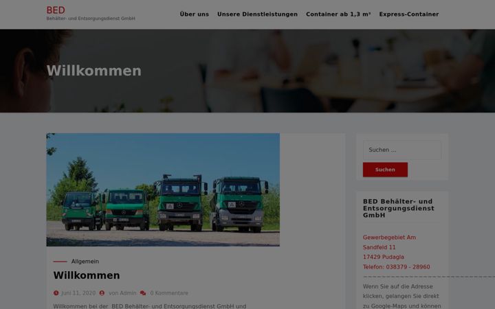 Screenshot του bed-container.de