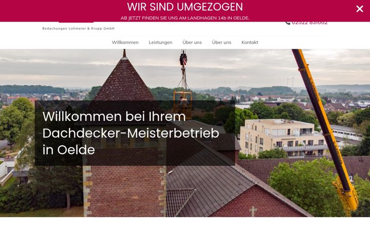 Screenshot ta' bedachungen-oelde.de