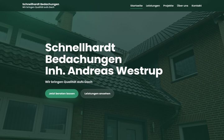 Screenshot of bedachungen-schnellhardt.de