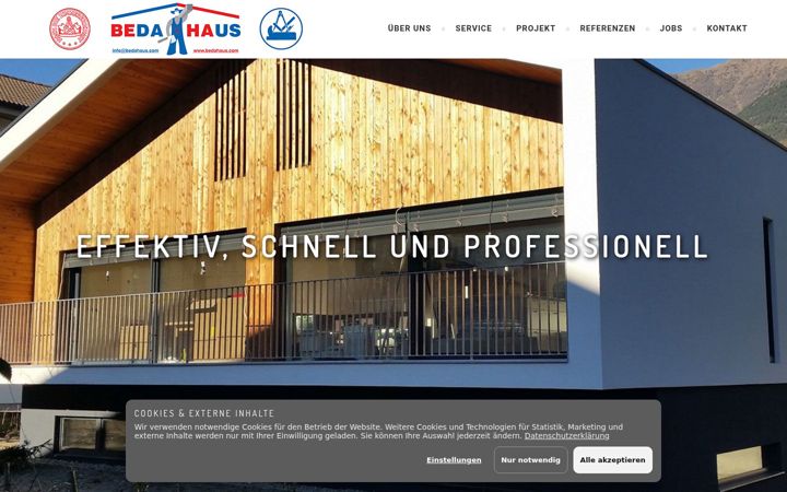 Screenshot of bedahaus.com