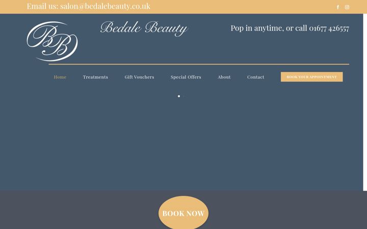 Screenshot of bedalebeauty.co.uk
