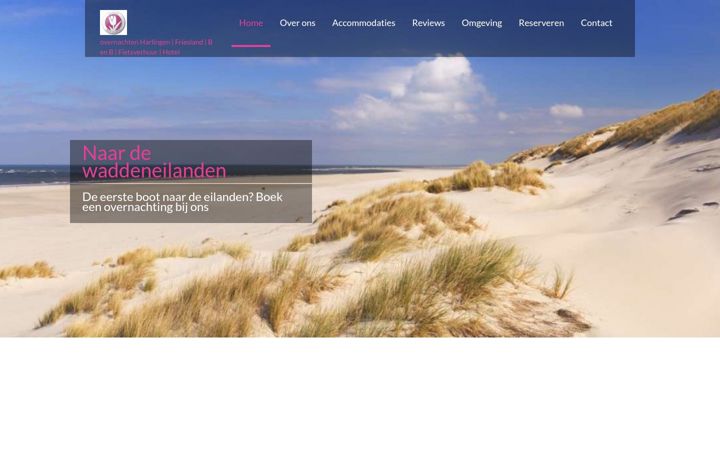 Screenshot of bedandbreakfastderuimte.nl
