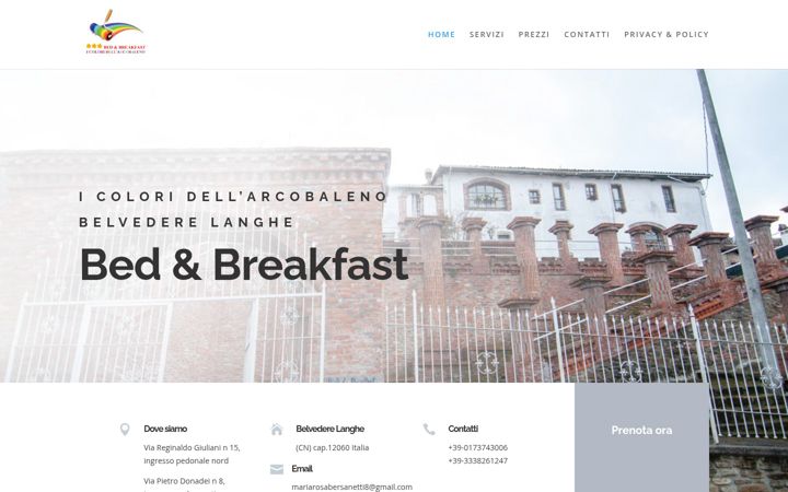 Screenshot von bedandbreakfastlanghe.org