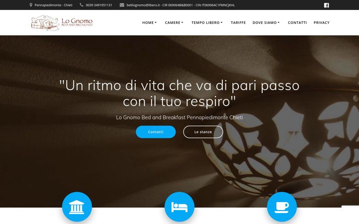 Screenshot of bedandbreakfastlognomo.it