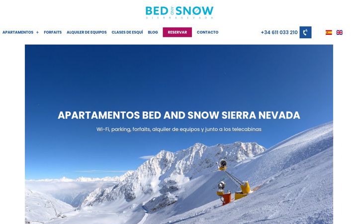 Screenshot of bedandsnowsierranevada.com