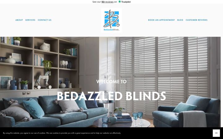 Screenshot von bedazzledblinds.co.uk