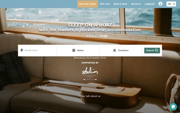 Screenshot of bedboat.fr