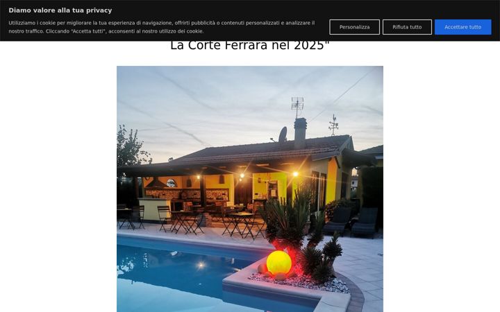 Screenshot of bedbreakfastcorte.it