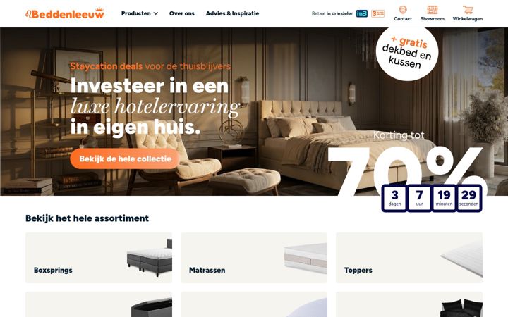 Screenshot of beddenleeuw.nl
