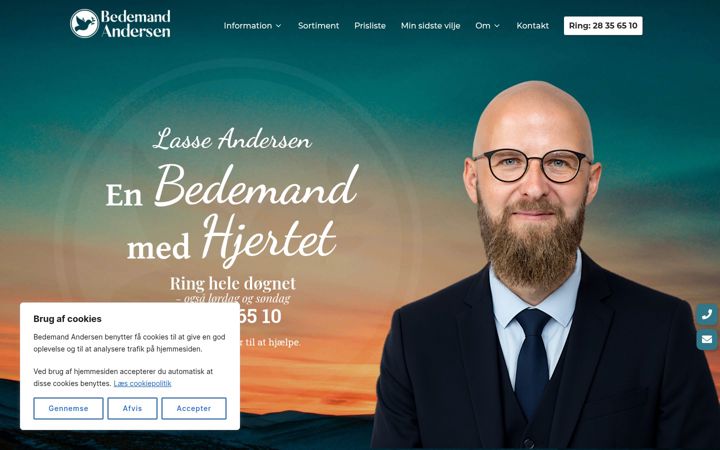 Screenshot of bedemandandersen.dk
