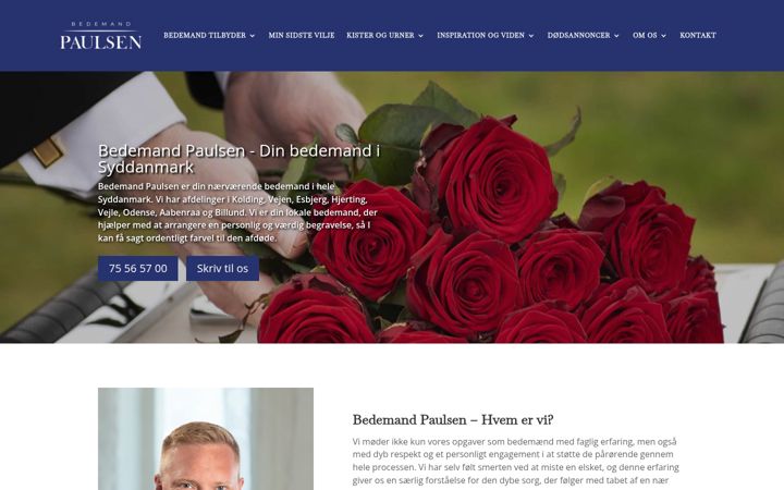 Screenshot of bedemandpaulsen.dk