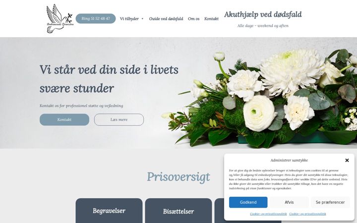 Screenshot of bedemandstjenesten.dk