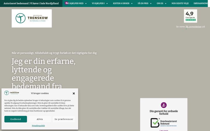 Screenshot van bedemandtrenskow.dk
